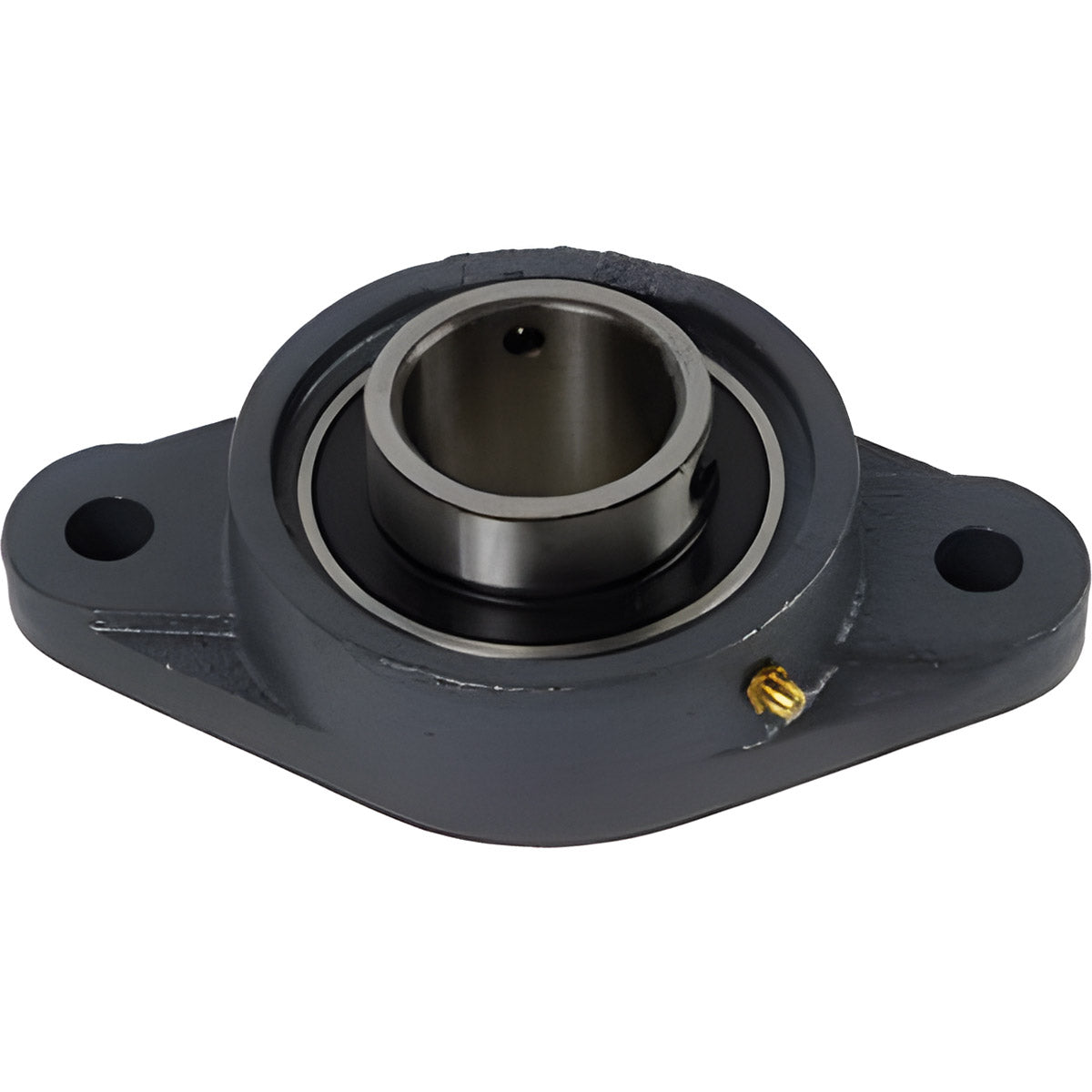 1 INCH 2 HOLE CAST IRON BEARING AND HOUSING - WITH SET SCREW SHAFT