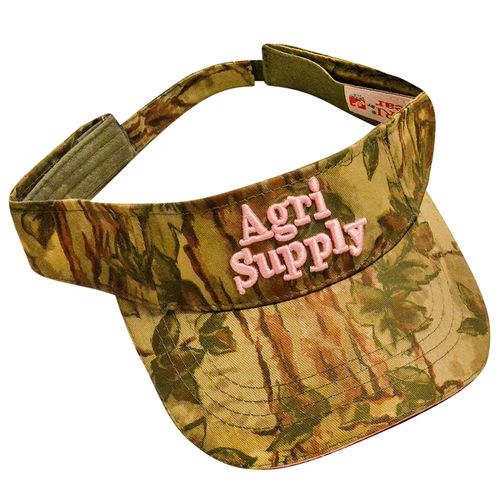 Agri SupplyCamo Visor, Pink Logo