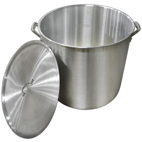 Carolina Cooker 160 Quart Aluminum Stock Pot with Lid