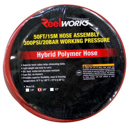 Hybrid Polymer Air Hose, 3/8 In. x 50 Ft., 300 PSI