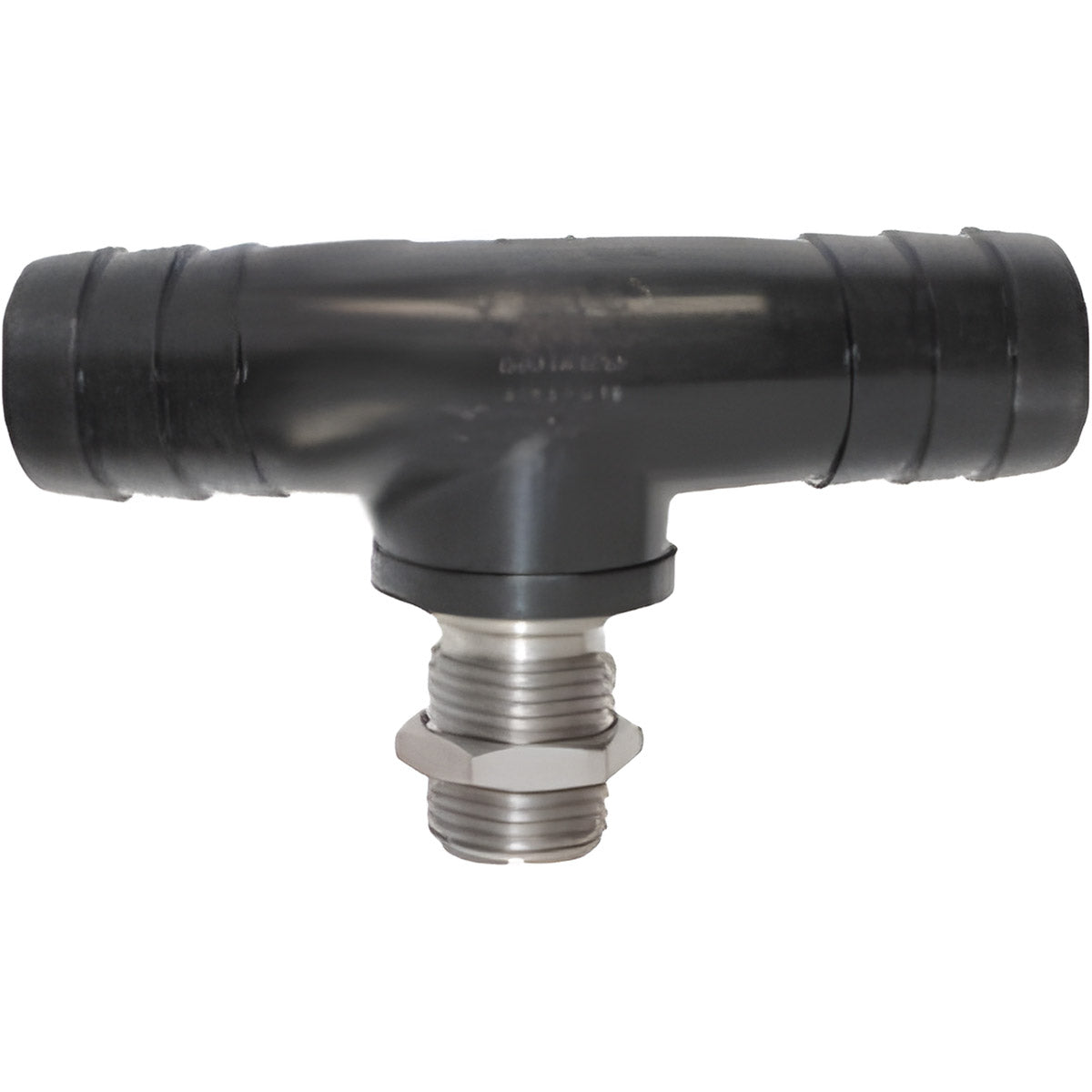 TeeJet 12202CE785TD Double Barb Nozzle Body - 3/4" Hose - Celcon Shank / Stainless Thread, Celcon / Stainless Steel, Standard Nozzle Body