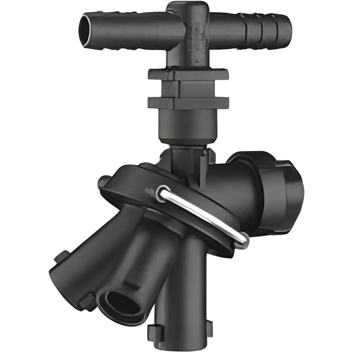 QUICKJET TRIPLE NOZZLE BODY - DOUBLE BARB - 3/4" HOSE
