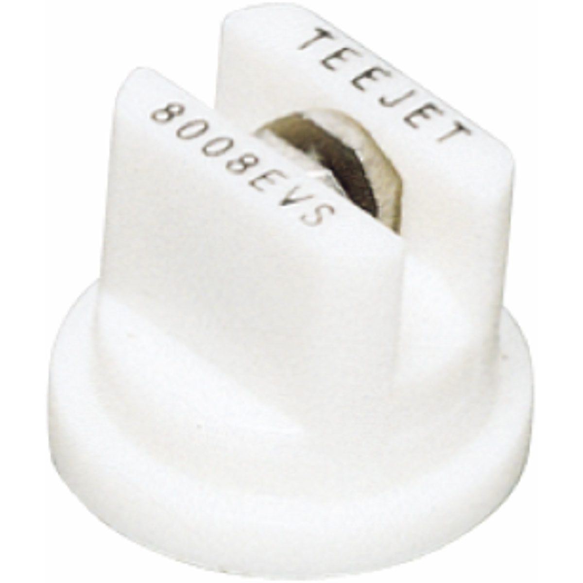 TeeJet TP8008EVS Flat Spray Flat Spray Tip, Poly/Stainless, 80°, White, Orifice 8, Banding