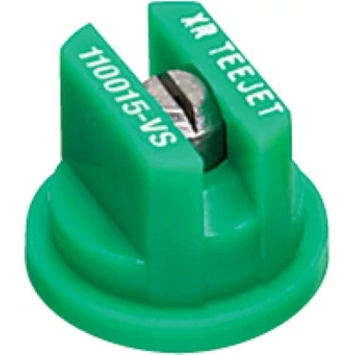 TeeJet XR110015VS XR Extended Range Flat Spray Tip, Poly/Stainless, 110°, Green, Orifice 1.5