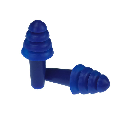 Radians Resistor II Reusable Flanged Earplugs, Uncorded, 200/Box
