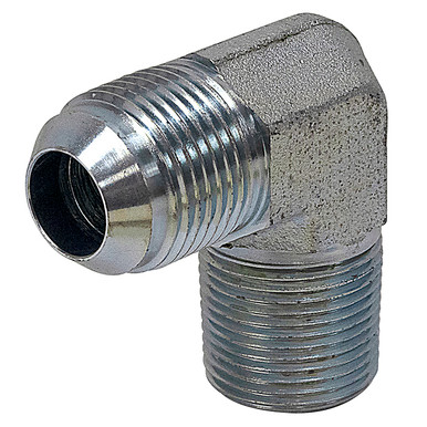 JIC 6 Male x 1/4" NPT Male 90 Degree Elbow 2501-06-04 Adapter