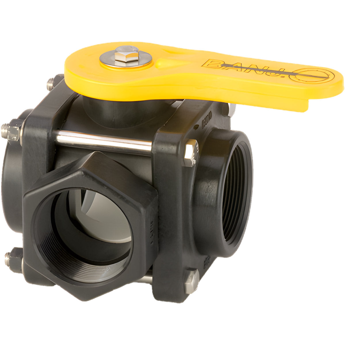 2" STANDARD PORT 3-WAY BOLTED BALL VALVE - SIDE LOAD PORT