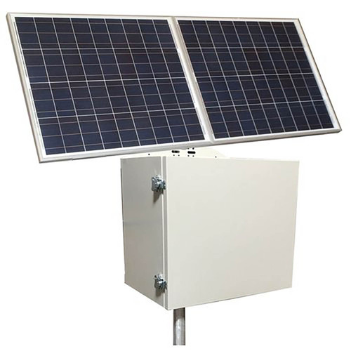 Tycon Systems RemotePro 170W Solar, 12/24V 200Ah Batt, 20 A MPPT Controller Remote Power Solar System, Steel Enclosure