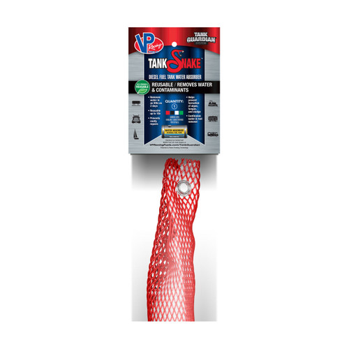 VP Racing Fuels 349016 Reusable Red Tank Snake™, 1 in. x 2 ft., 12 oz. Absorp. Cap., 6 Pack