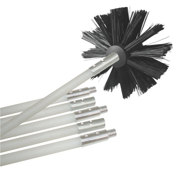 Deflecto Dryer Duct Cleaning Kit, 4" Diameter, Adjustable To 120"