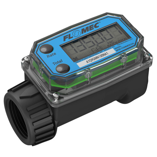 GPI Flomec A1 Series 1 in. Nylon Commercial Grade Meter, Turbine Type