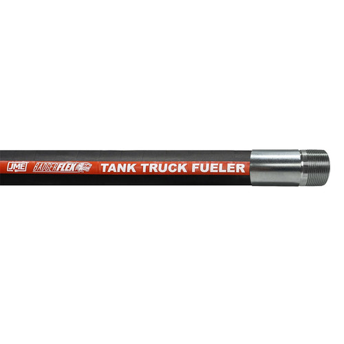 BadgerFlex 1 in. Fuel Transfer Hose Assembly w/ Male NPT Ends - Black
