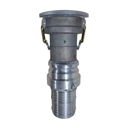 JME Vapor Recovery Coupler w/ 4 in. x 4 in. Probe, Butterfly Check Valve, Straight Swivel Hose Shank & Air Interlock Lips