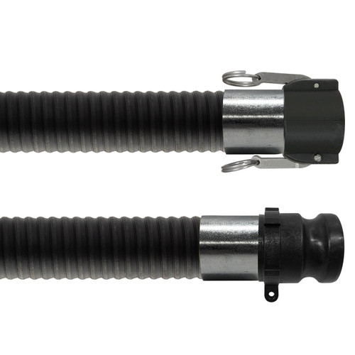 Kanaflex flexCHEM 220 4 in. Chemical Suction Hose w/ Polypropylene Female Coupler x Male Adapter Ends