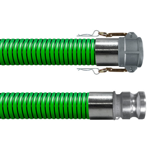 Kuriyama Tiger Green 3 in. EPDM Suction Hose Assembly w/ Female Coupler x Male Adapter Ends