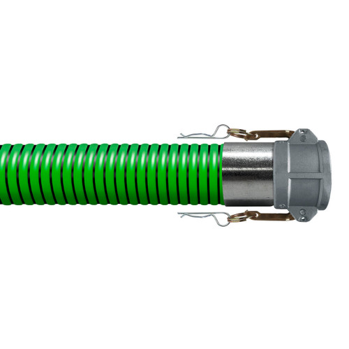 BadgerFlex Green 4 in. Liquid Suction Hose w/ Female Coupler Ends