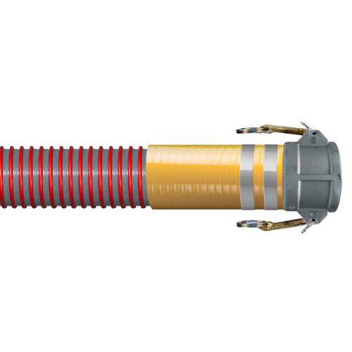BadgerFlex Vapor HD 4 in. Heavy Duty Gasoline Vapor Recovery Hose Assemblies w/ Part C Female Couplers