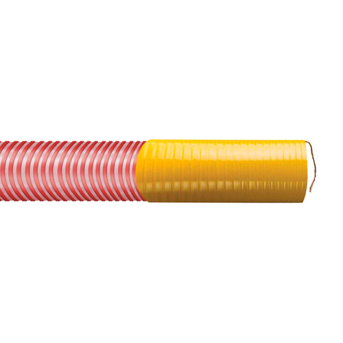 Kuriyama Tigervapor 4 in. TVHD404 Heavy Duty Vapor Recovery Hose Assemblies w/ Banding Sleeves & Grounding Wire Exposed - Hose Only