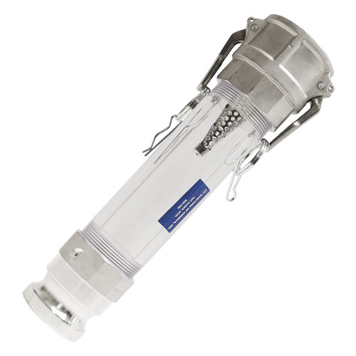 4 in. In-Line Camlock Sight Glass & Strainer Assembly