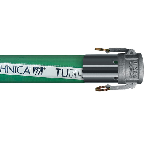 Tudertechnica Tufluor Evolution 3/4 in. PTFE Chemical Suction & Delivery Hose Assemblies 150 PSI w/ Steel Stainless Female Coupler Ends