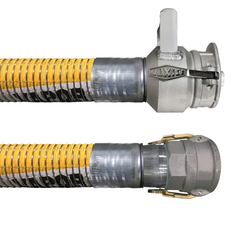 Willcox Composite 4 in. Vapor Recovery Hose Assemblies w/ Part C Female Coupler x Dixon VR4040CS-AL with Handle Ends