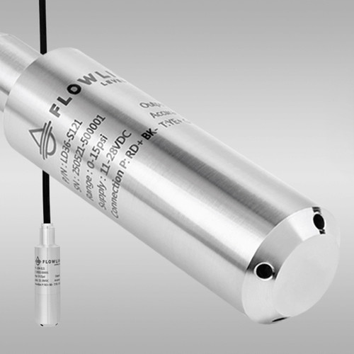 Flowline LD36-S121 DeltaSpan LD36 Submersible Pressure Level Transmitter, 34 ft. Range