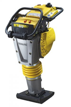 Heavy-Duty Soil and Ashphalt Tamper - 11" Plate Width, 3822 Lb. Impact Force, 4 Stroke Engine BT 65
