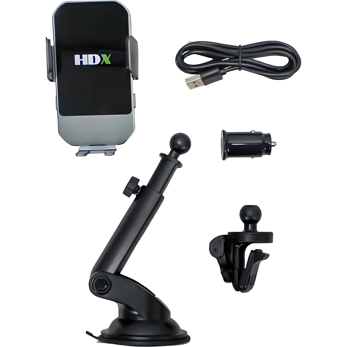 AUTOMATIC WIRELESS PHONE CHARGING MOUNT WITH CAR KIT (SUCTION MOUNT)