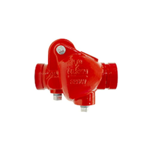 Titan Flow Control CV31UG-DSE 2 1/2 in. 300 WOG Ductile Iron Grooved End Swing Check Valve - UL/FM Approved (Fire Protection)