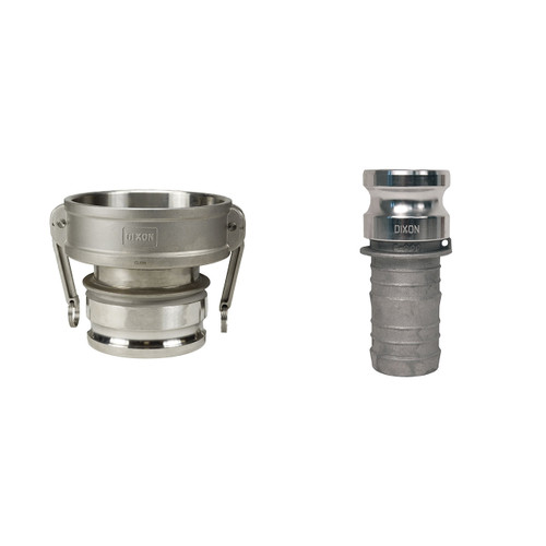Dixon 6 in. Sand Cast Stainless Steel Cam & Groove Couplers