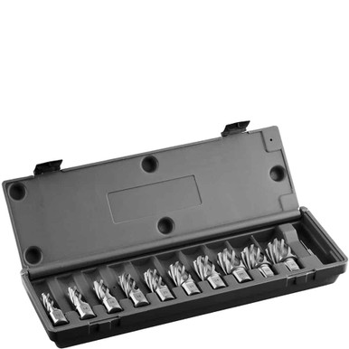 High Speed Steel Annular Cutter Set - 10 Piece, 2" Depth of Cut HSS.KIT/10L-I1
