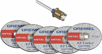 Dremel Genuine 1-1/2" (3.2 mm) EZ Lock Cut-Off Wheel Starter Kit - EZ406-02
