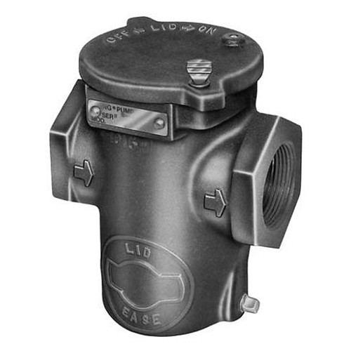 Viking Pump Lid-Ease Cast Iron Basket-Type Line Strainers, 1 in. NPT, FKM O-Ring