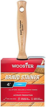 Wooster Genuine 4" Bravo Stainer Bristle/Polyester Paintbrush - F5119-4