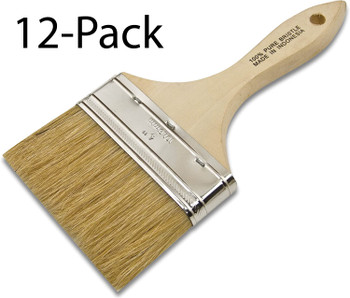 Wooster Genuine 4" Acme Plastic Koter Paintbrush 12-Pack, F5124-4-12PK