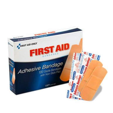 1"x3" Plastic Bandages, 100/box 90097