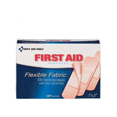 1"x3" Fabric Bandages, 100/box 90098