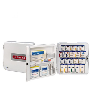 SmartCompliance Complete First Aid Cabinet without Medications, Plastic, ANSI 2021 Class A+ 91093