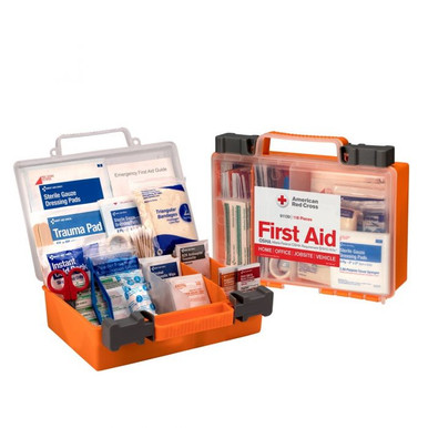 Clear Front25-Person Plastic First Aid Kit 91139