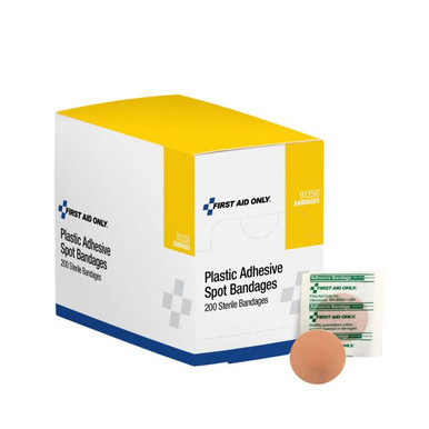 Plastic Spot Adhesive Bandages, 200/Box 91250
