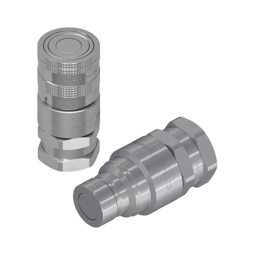 Gemels Quick Connect Flat Face ISO 25 mm NPT 1 1/4 in. Female Coupling