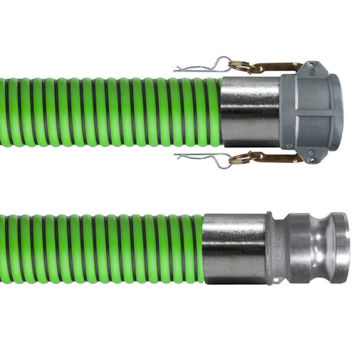 Kanaflex flexCHEM 300 1 1/2 in. EPDM Chemical Hose w/ Aluminum Female Coupler x Male Adapter Ends