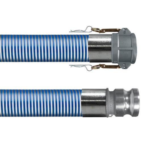 Kanaflex flexFLO 116 Blue 1 in. Cold Weather Hose w/ Female Coupler x Male Adapter Ends