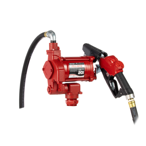 Fill-Rite FR710VB 115V AC Fuel Transfer Pump w/ Automatic Nozzle - 20 GPM
