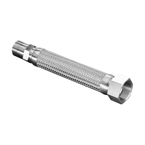 Hose Master FSMF Series 1 1/2 in. Male x 2 in. Female FireShield Flexible Metal Hose Connector