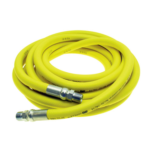 Continental ContiTech Gorilla 1 in. 500 PSI Premium Air Hose Assemblies w/ Crimped Male NPT Fittings
