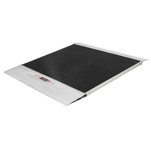 HD Ramps Aluminum Grit Coat Container Ramps w/ Plate End, 8000 lb. Capacity