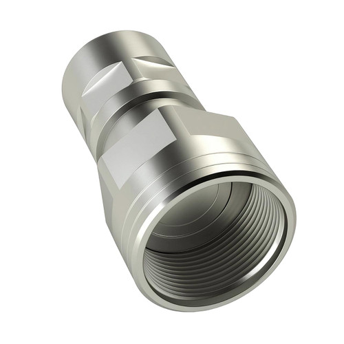 Holmbury FSC16-F-12N 5/8 in. Carbon Steel Flat Face Screw Coupling 3/4 NPTF W/ Nitrile Rubber Seal - Female