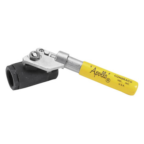 Apollo Valves 89-500 Series 2 in. Carbon Steel Deadman Ball Valve w/Spring Return Handle, 1500 PSI