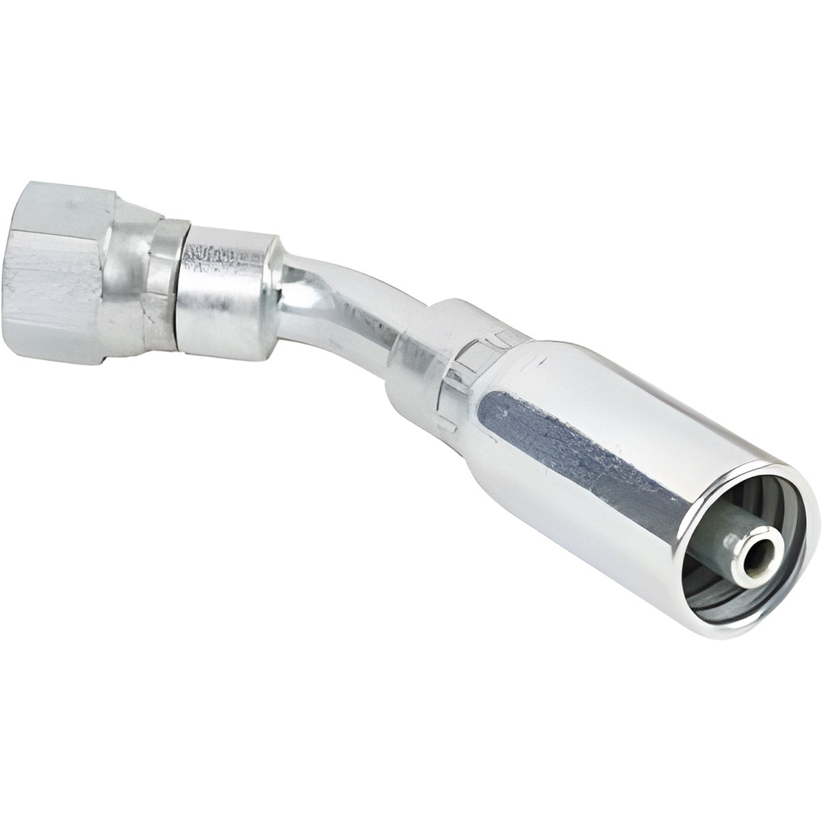 1/4 INCH HOSE X M14 - 1.5 METRIC L FEMALE ELBOW - 45 SWIVEL, WHILE SUPPLIES LAST